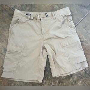 REI Women Sz 4 Cargo Hiking Camping Utility Lightweight Khaki Shorts